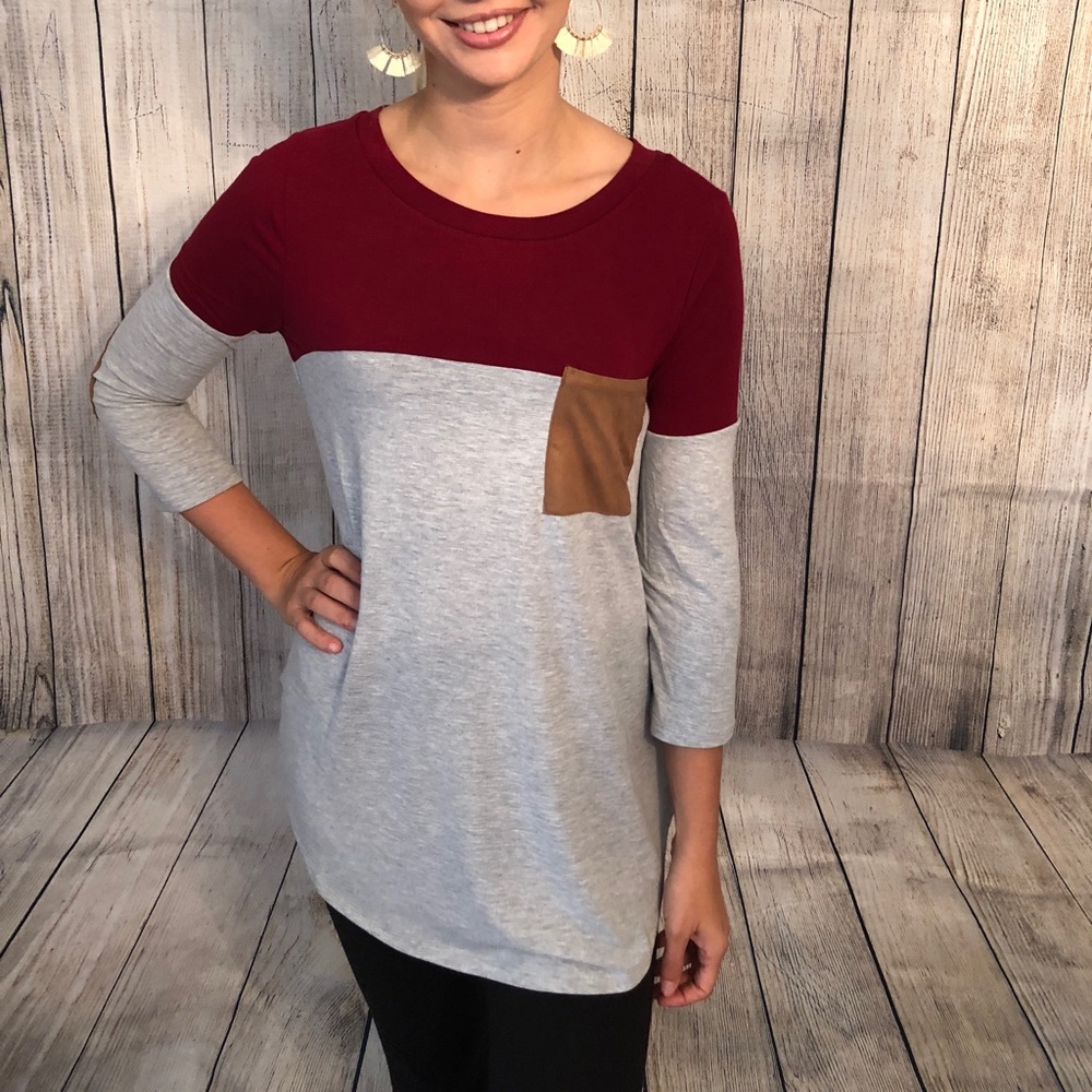 Color block tunic